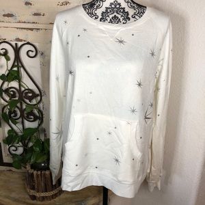 Jane and delancey star sweatshirt Clearance